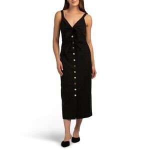 TOCCIN Jet Steffie Double Tie Front Midi Dress